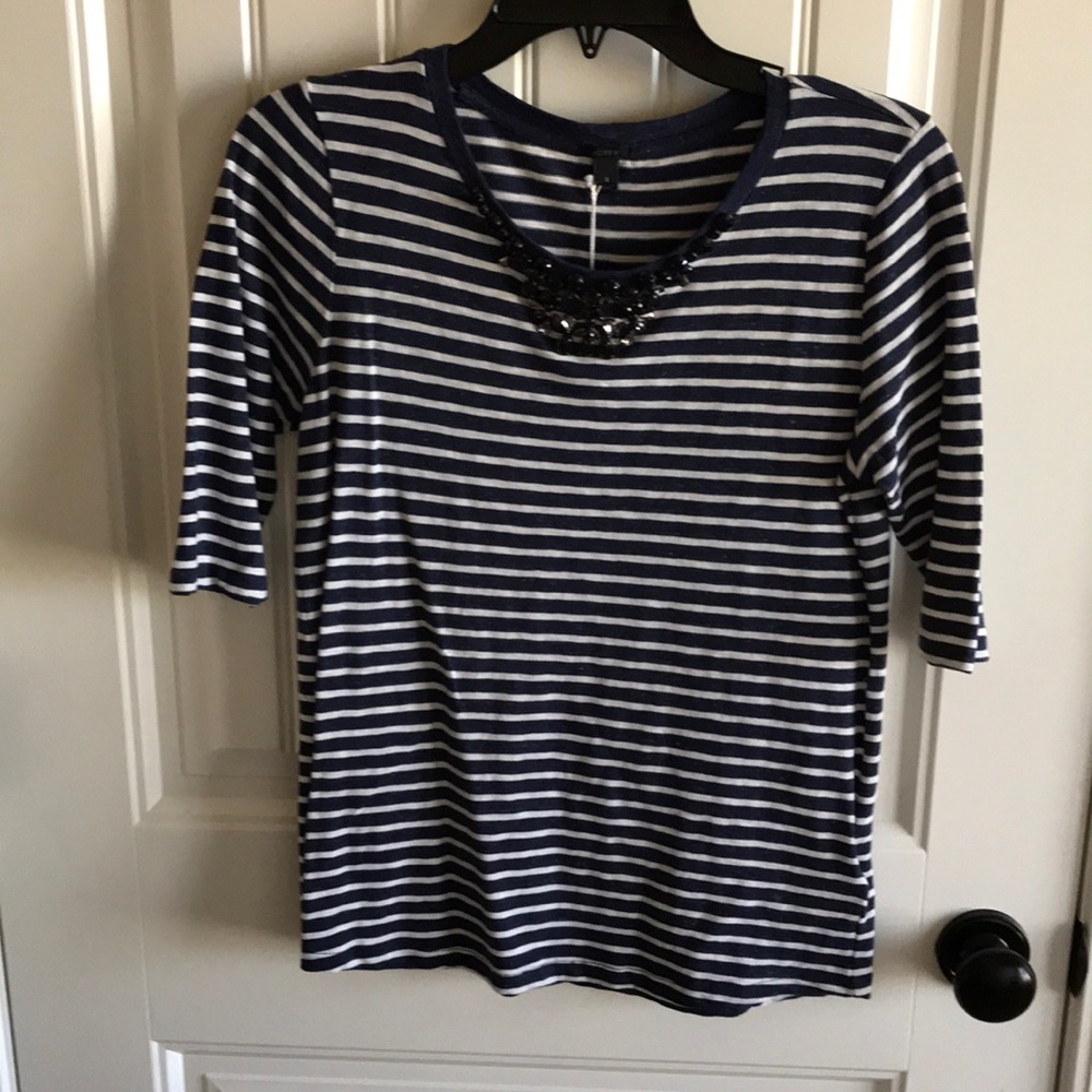 J. Crew Rhinestone top